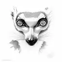 Lemur tattoo design idea