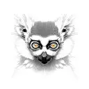 Lemur tattoo design idea