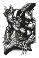 Wolverine from marvel comics tattoo design idea
