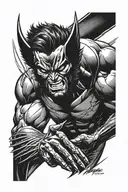 Wolverine from marvel comics tattoo design idea