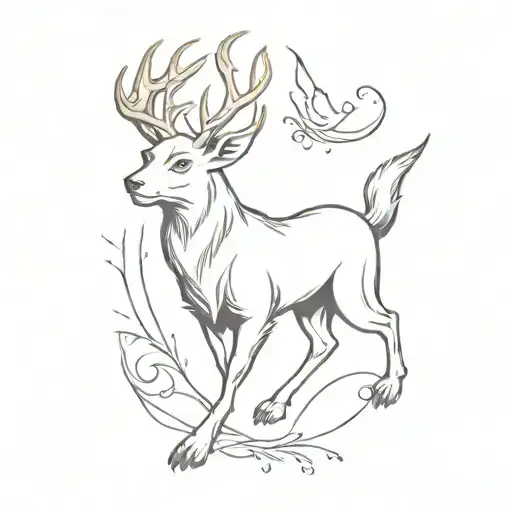 harry potter patronus  tattoo design idea