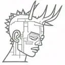 basquiat tattoo design idea