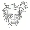 basquiat tattoo design idea