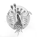 Peacock tattoo design idea