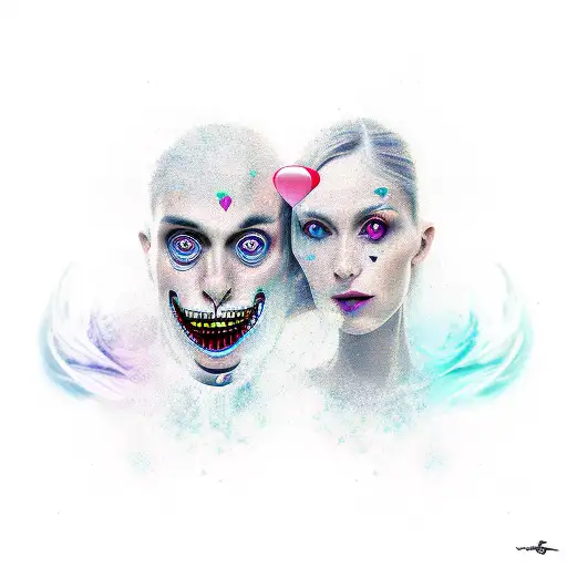 love soulmate together fate tattoo design idea