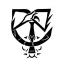 Ankh Symbol and 6 of spades tattoo design idea