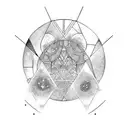 Moon tattoo design idea