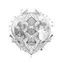 Moon tattoo design idea