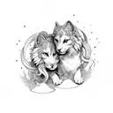 gemini tattoo design idea