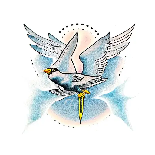 blackbird tattoo design idea