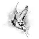 blackbird tattoo design idea