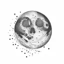 man on the moon  tattoo design idea