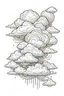 Cloud tattoo design idea