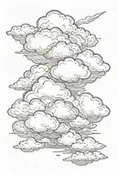 Cloud tattoo design idea