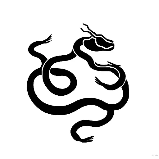 Year of the snake tattoo design idea