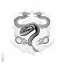 Year of the snake tattoo design idea