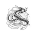 Year of the snake tattoo design idea