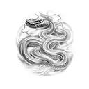 Year of the snake tattoo design idea