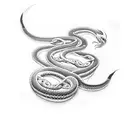 Year of the snake tattoo design idea