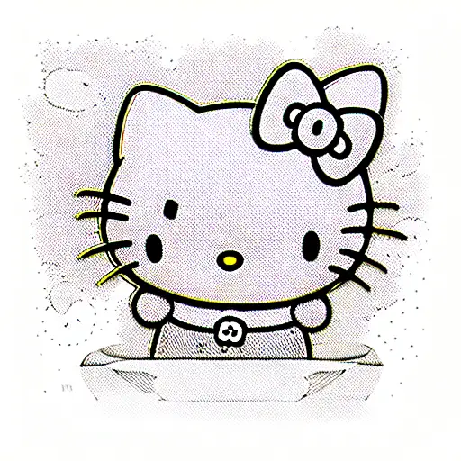hello kitty tattoo design idea