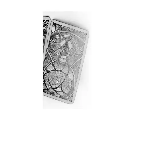 a protector tarot card tattoo design idea