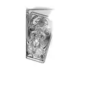 a protector tarot card tattoo design idea