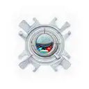 A 3-d puzzle piece to a weird alien universe tattoo design idea