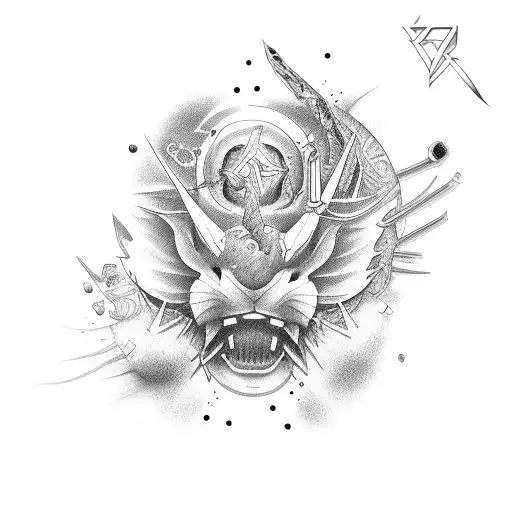 Raw Anal Power tattoo design idea