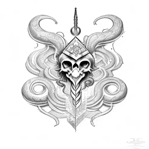 caduceus tattoo design idea