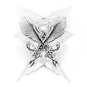 caduceus hermes tattoo design idea