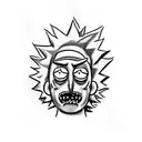 rick and morty, back to the future tattoo design idea