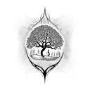 l'arbre de vie tattoo design idea