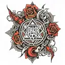 linkin park logo tattoo design idea