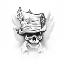 Baron Samedi + voodoo themes tattoo design idea