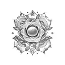 A tattoo portraying a beta endorphin molecule. (C₇₉H₁₂₂N₂₂O₂₁.) as a vine with different flowers as the chemicals tattoo design idea