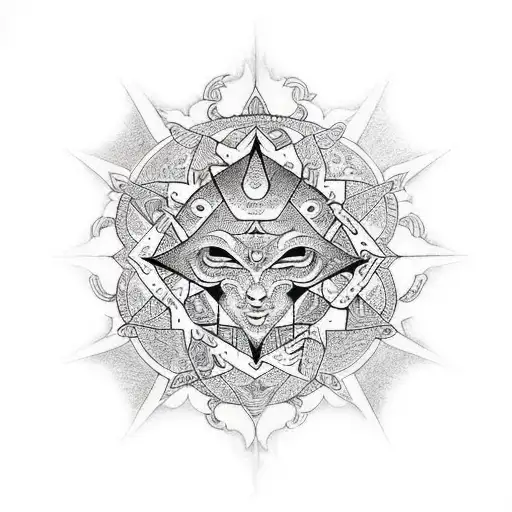 merkabah tattoo design idea