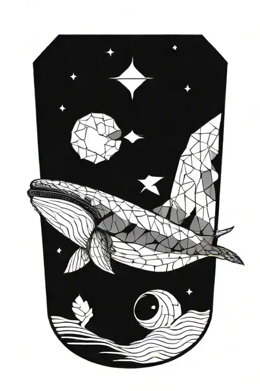 Humpback Whale tattoo design idea