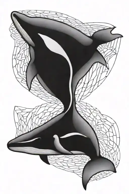 Humpback Whale tattoo design idea