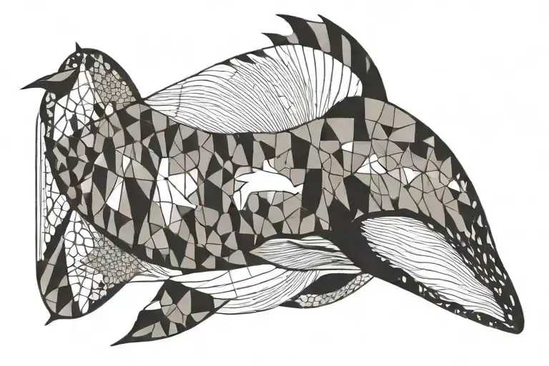 Humpback Whale tattoo design idea