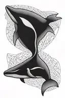Humpback Whale tattoo design idea