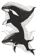 Humpback Whale tattoo design idea