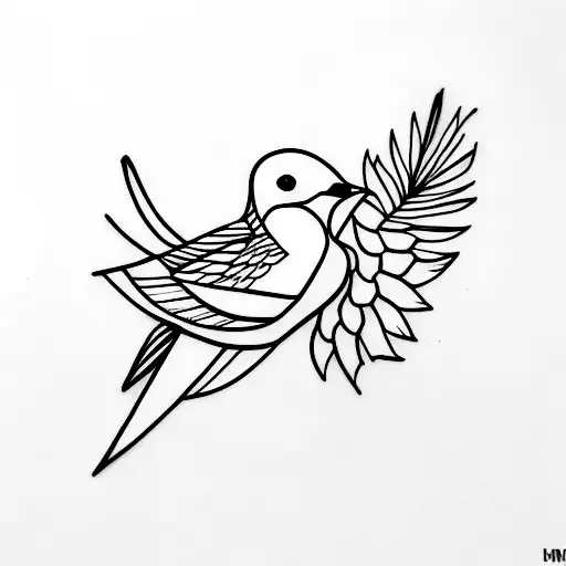 Swallow Bird tattoo design idea