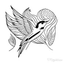 Swallow Bird tattoo design idea