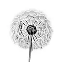 Dandelion tattoo design idea