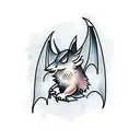 Bat tattoo design idea
