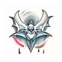 Bat tattoo design idea