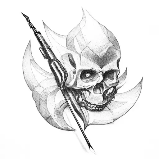 symbolizes : life before death, strength before weakness  tattoo design idea
