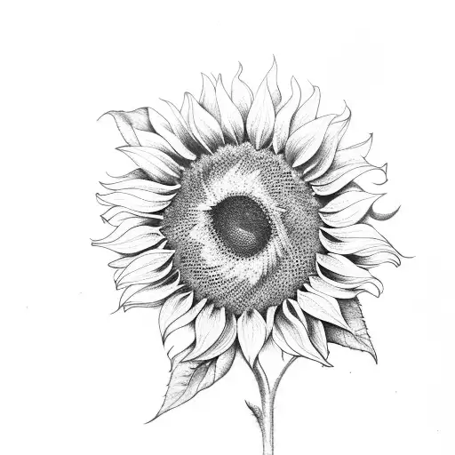 My sunflower tattoo : r/TattooDesigns