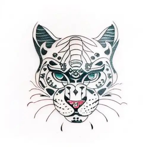 Panther tattoo design idea