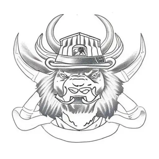 Design a tattoo featuring General Bison from Street Fighter tattoo design idea